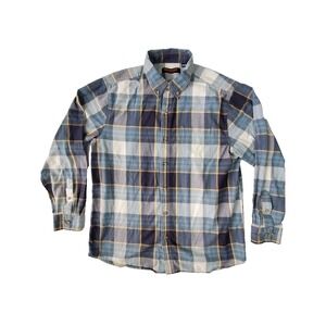 Ridgecut Toughwear Plaid Flannel Shirt Men's Large Long Sleeve Button Down